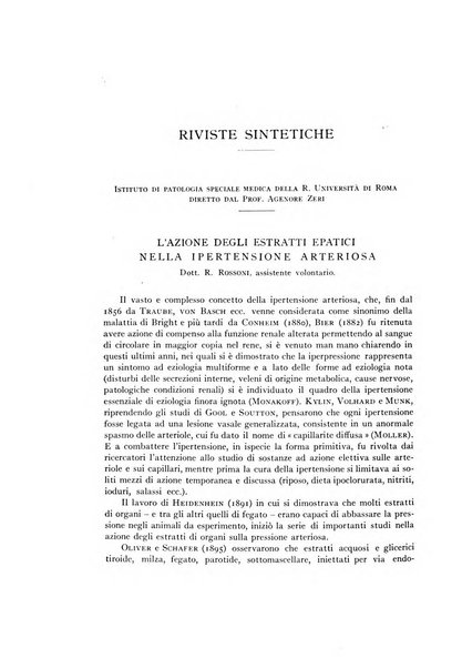 Fisiologia e medicina rassegna mensile