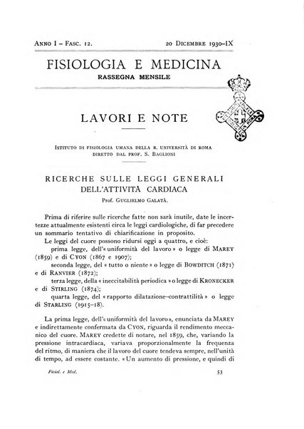 Fisiologia e medicina rassegna mensile