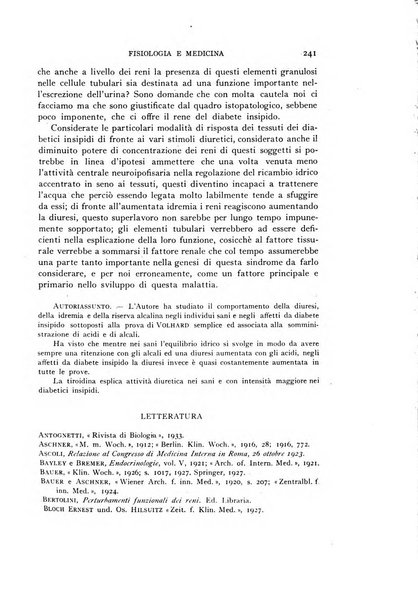 Fisiologia e medicina rassegna mensile