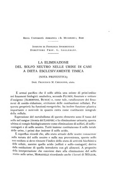 Fisiologia e medicina rassegna mensile