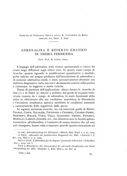 Fisiologia e medicina rassegna mensile