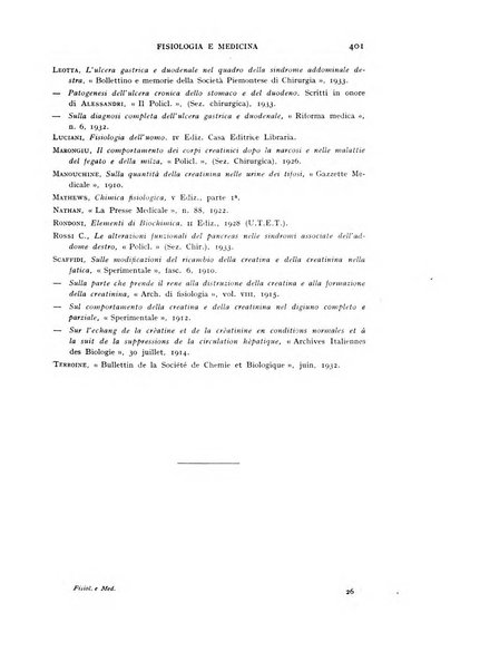 Fisiologia e medicina rassegna mensile