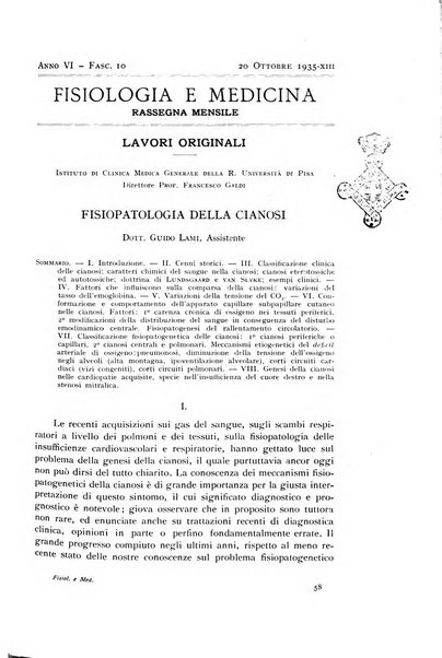 Fisiologia e medicina rassegna mensile