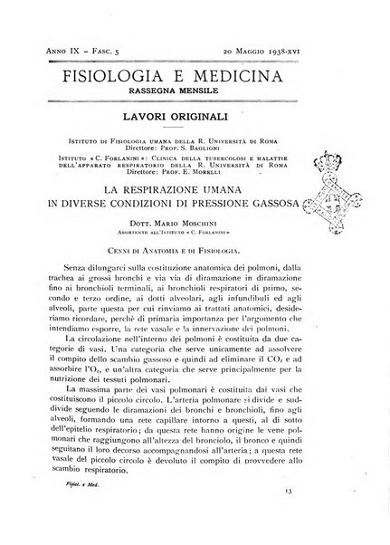 Fisiologia e medicina rassegna mensile