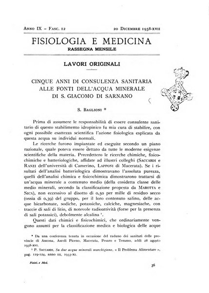 Fisiologia e medicina rassegna mensile