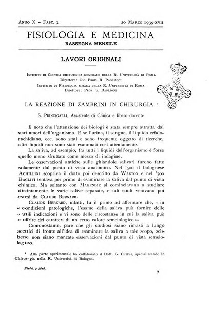 Fisiologia e medicina rassegna mensile