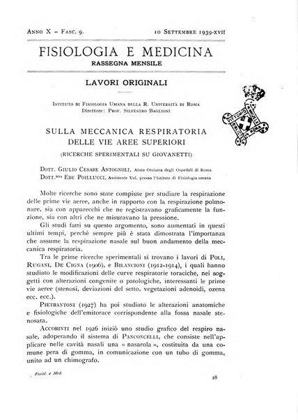 Fisiologia e medicina rassegna mensile