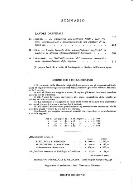 Fisiologia e medicina rassegna mensile