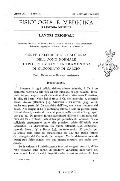 Fisiologia e medicina rassegna mensile