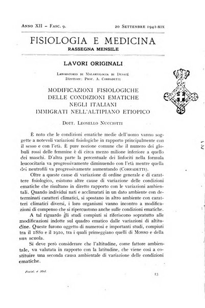 Fisiologia e medicina rassegna mensile