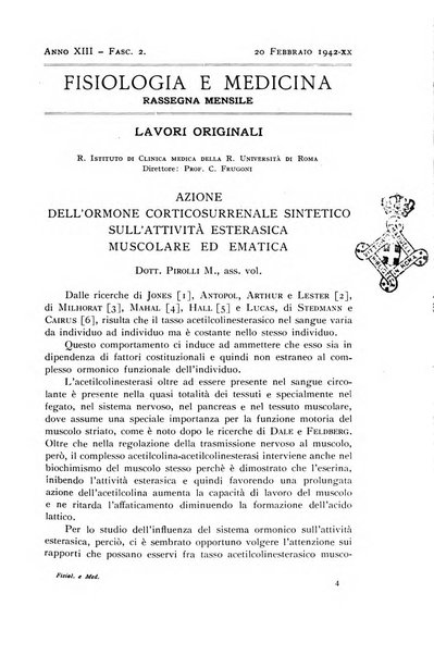 Fisiologia e medicina rassegna mensile