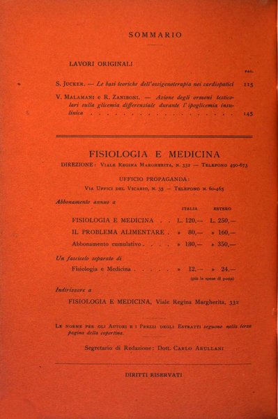 Fisiologia e medicina rassegna mensile