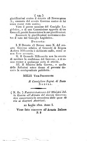 Foglio officiale della Repubblica italiana contenente i decreti, proclami, circolari ed avvisi, riguardanti l'amministrazione, pubblicati ...