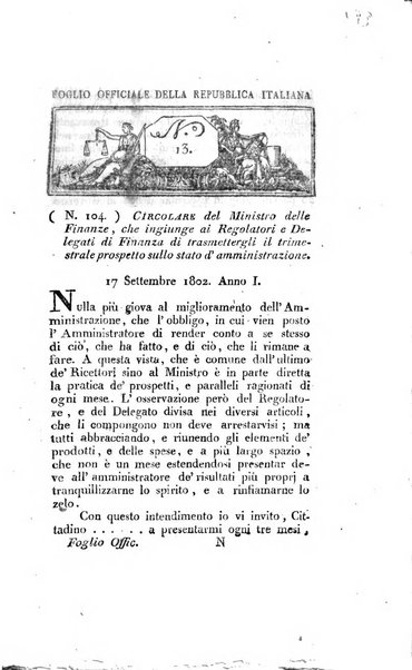 Foglio officiale della Repubblica italiana contenente i decreti, proclami, circolari ed avvisi, riguardanti l'amministrazione, pubblicati ...