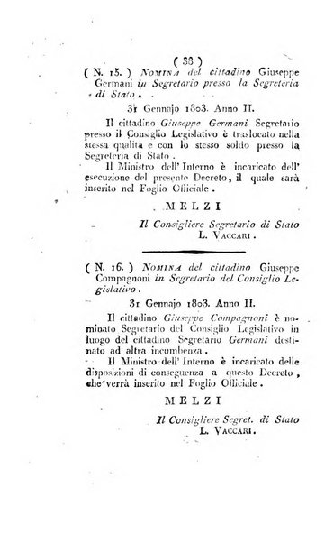 Foglio officiale della Repubblica italiana contenente i decreti, proclami, circolari ed avvisi, riguardanti l'amministrazione, pubblicati ...