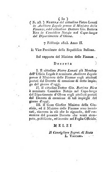 Foglio officiale della Repubblica italiana contenente i decreti, proclami, circolari ed avvisi, riguardanti l'amministrazione, pubblicati ...