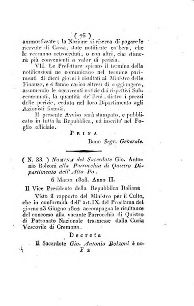 Foglio officiale della Repubblica italiana contenente i decreti, proclami, circolari ed avvisi, riguardanti l'amministrazione, pubblicati ...