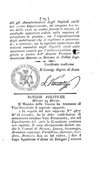 Foglio officiale della Repubblica italiana contenente i decreti, proclami, circolari ed avvisi, riguardanti l'amministrazione, pubblicati ...