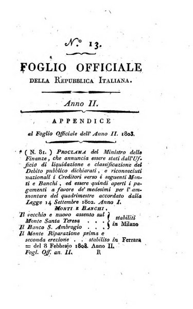 Foglio officiale della Repubblica italiana contenente i decreti, proclami, circolari ed avvisi, riguardanti l'amministrazione, pubblicati ...