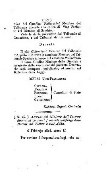 Foglio officiale della Repubblica italiana contenente i decreti, proclami, circolari ed avvisi, riguardanti l'amministrazione, pubblicati ...