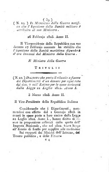 Foglio officiale della Repubblica italiana contenente i decreti, proclami, circolari ed avvisi, riguardanti l'amministrazione, pubblicati ...