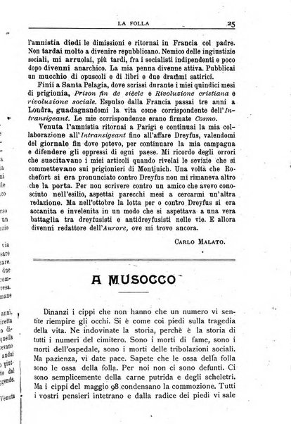 La folla periodico settimanale illustrato