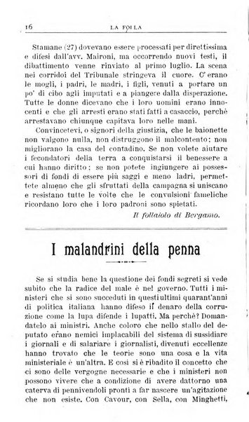 La folla periodico settimanale illustrato