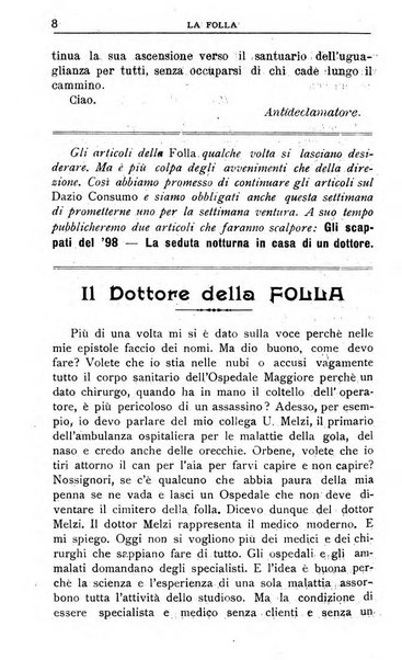 La folla periodico settimanale illustrato