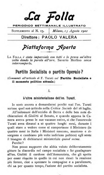 La folla periodico settimanale illustrato