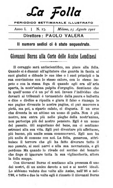 La folla periodico settimanale illustrato