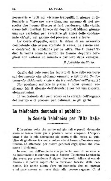 La folla periodico settimanale illustrato