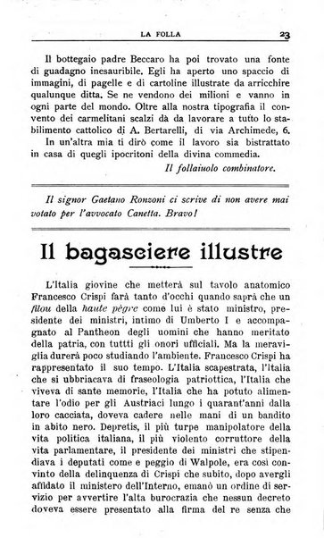 La folla periodico settimanale illustrato