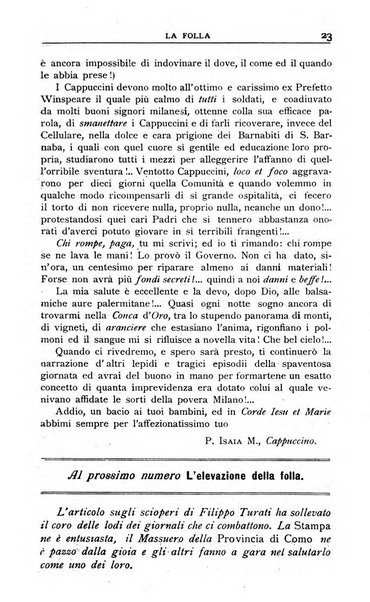 La folla periodico settimanale illustrato