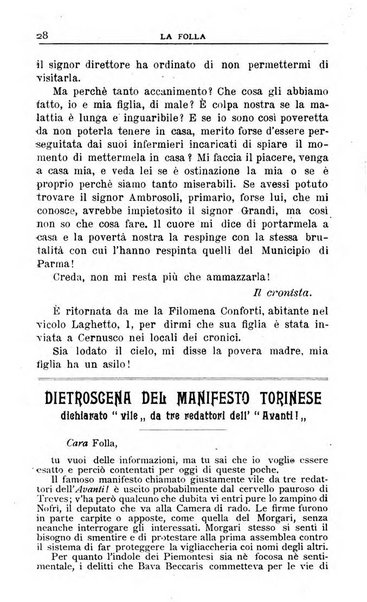 La folla periodico settimanale illustrato