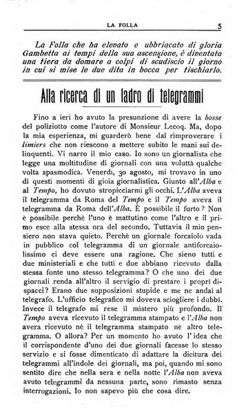 La folla periodico settimanale illustrato