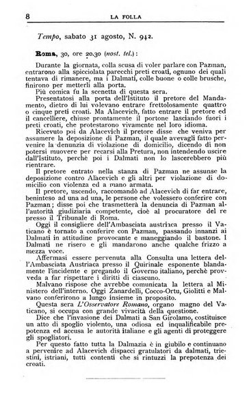 La folla periodico settimanale illustrato