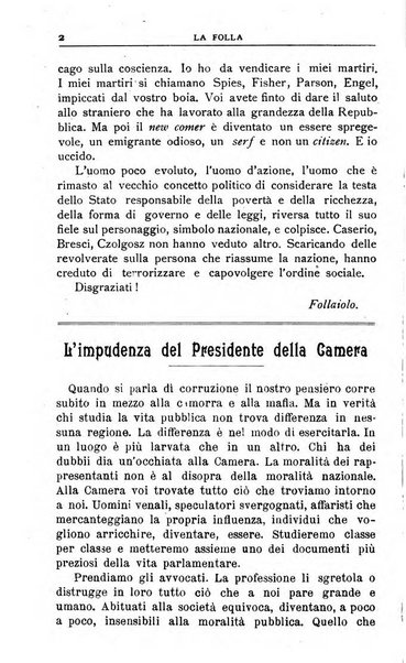 La folla periodico settimanale illustrato