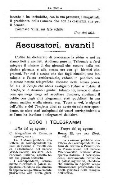 La folla periodico settimanale illustrato