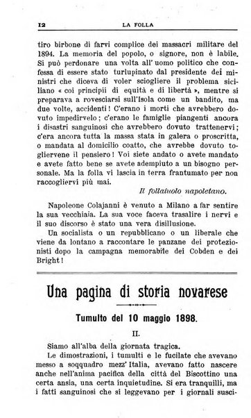 La folla periodico settimanale illustrato