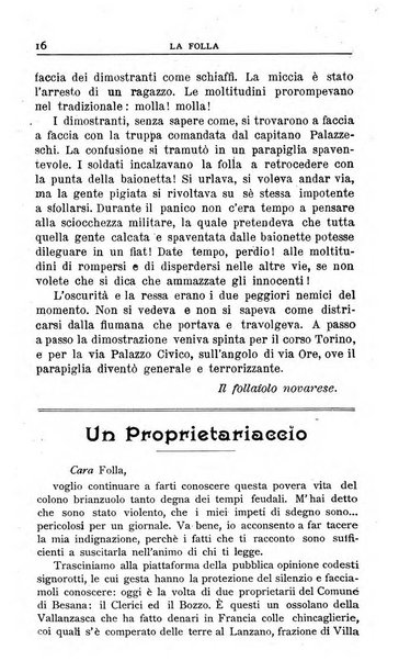 La folla periodico settimanale illustrato