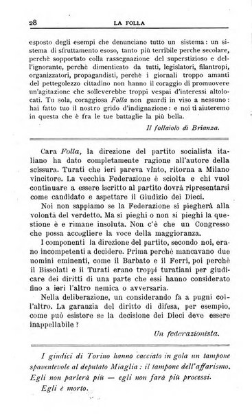 La folla periodico settimanale illustrato