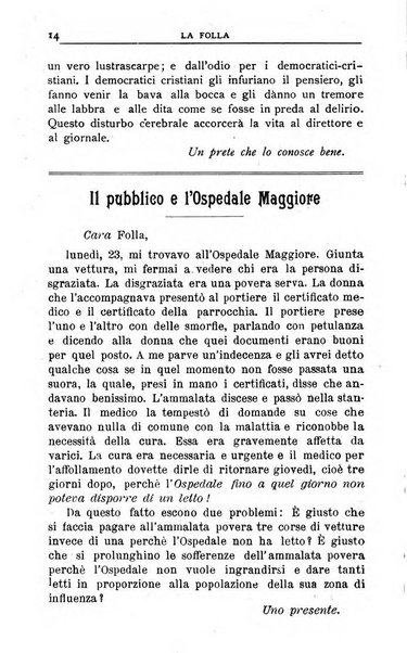 La folla periodico settimanale illustrato