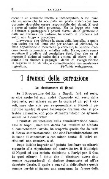 La folla periodico settimanale illustrato