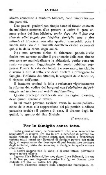 La folla periodico settimanale illustrato