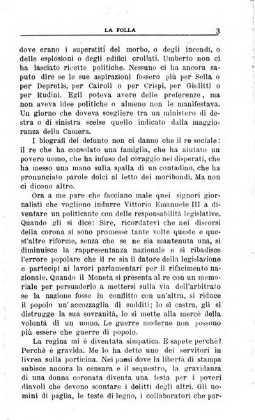 La folla periodico settimanale illustrato