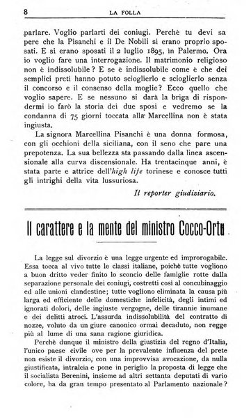 La folla periodico settimanale illustrato