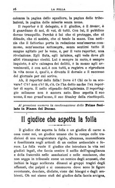 La folla periodico settimanale illustrato