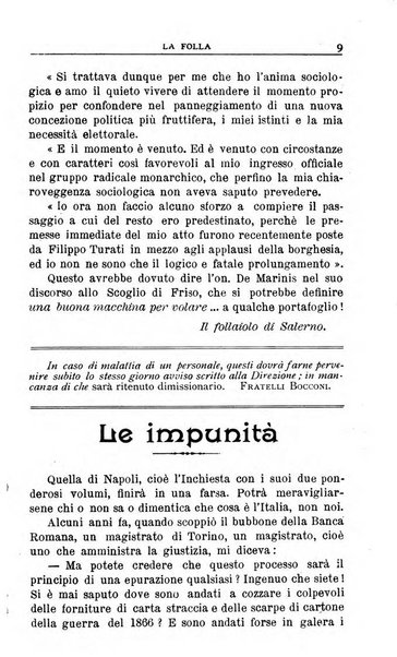 La folla periodico settimanale illustrato