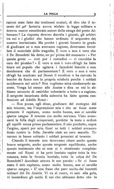 La folla periodico settimanale illustrato