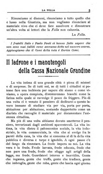 La folla periodico settimanale illustrato